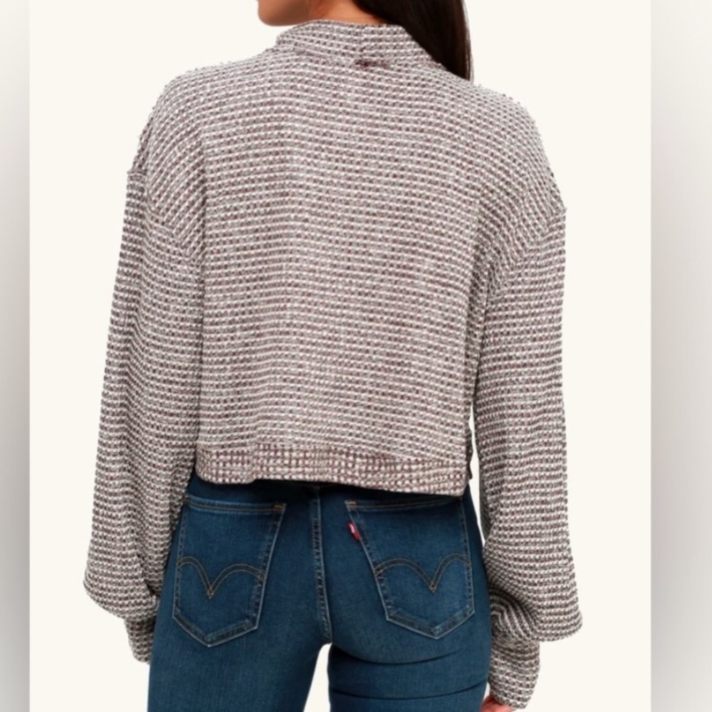 Free People BK turtleneck long sleeve top size medium - Picture 3 of 9